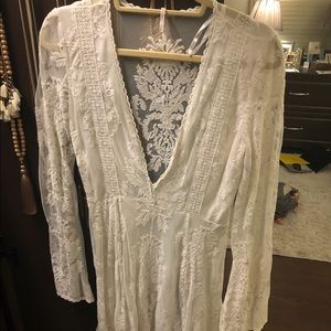 Free people off-white lace dress